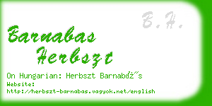 barnabas herbszt business card